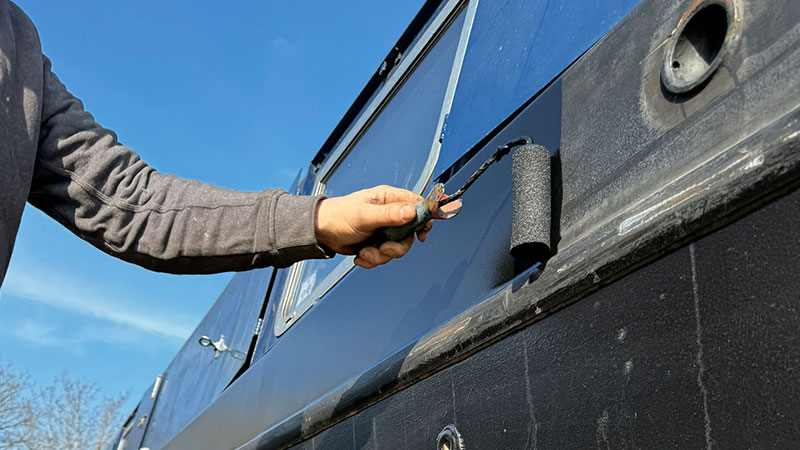 Boat hull bottom blacking and antifouling